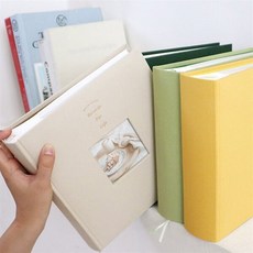 오첵 신규 표지사진형 4x6 포켓식 포토앨범 200매 앨범, 포레스트그린