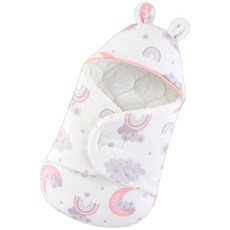 可愛純棉嬰兒包巾