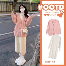 수유부복 한국판 날씬해 보이는 빅사이즈 반팔 캐주얼 루즈핏 핫맘 원피스 여추동