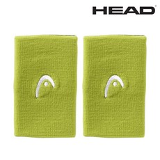 손목아대 헤드 손목 롱밴드 라임 13cm 2개입 테니스 배드민턴 땀 흡수, 단품
