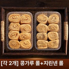정통 쫀득 찹쌀 꽈배기 콩고물 떡, 각 2 두부면 롤 + 시리아 린넨 롤 A, 1개, 1g