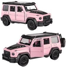 1:43 合金G800越野車模型 模擬回力玩具 兒童擺件, 粉色 G800 袋裝, 1個