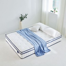 상일리베가구 카이 단단한 하드 본넬 유로탑 침대 매트리스 K, 화이트, 250mm