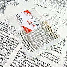 비즈바늘 실크바늘 42.4X0.56mm 20개 1set