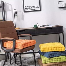 미끄럼방지방석 좌식방석 홈데코 와플 홈 식당 의자 방바닥 두꺼운 푹신한, 그린