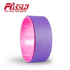 Fitek 瑜珈圈/YGP03 ABS強化規格 高33cm, 外紫內桃紅（紋路隨機出貨）, 1個
