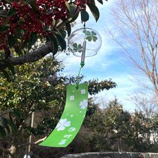 풍경 행운 새해 후우링 유리 네잎클로버 44628EA 1(pc)