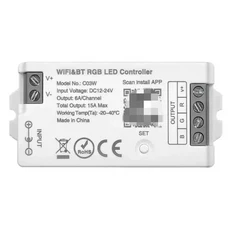 투야 와이파이 LED 컨트롤러 2.4G 알렉사 구글 홈 음성 제어 단색 조광기 CCT RGB + C01W, 03 C03W