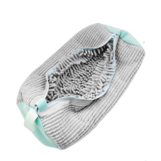 운동화 세탁 극세사 원통형 신발세탁망 세탁기OK 형태유지 빨래망 보호망, 그레이 원형, 1개