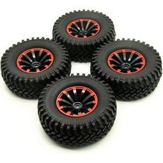 RC 크롤러 부품 Axial용 SCX10 D90 Wraith용 110 클라이밍 차량 19인치 플라스틱 휠 림 100mm 외경 타이어 장식 액세서리 4개, RC 크롤러 부품 Axial용 SCX10 D90 Wra