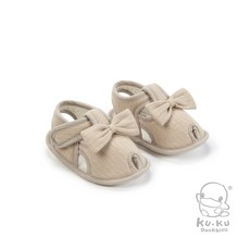 酷咕鴨 PLUS 竹纖羅紋蝴蝶學步鞋