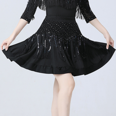 모네르 라인댄스 치마 스팽글수술 라인댄스복 의상 옷