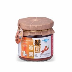 【明德食品】風味手釀辣豆瓣醬(165g/罐) 純素 中辣 岡山豆瓣醬第一品牌, 1個