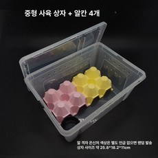 계란판 게코 탈피 도마뱀 은신처 도움 탈피용품 탈피보드, 1개, 색상 4 중형 박스 포함