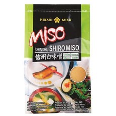 Hikari Miso 히카리 시로 미소 화이트 정통 일본 페이스트 무첨가 400g, 400 g (1er Pack), White miso paste, 1개