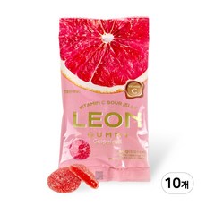 레옹 비달 사우어 비타민C 자몽 젤리, 10개, 50g