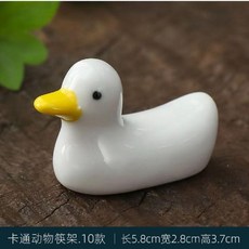 可愛陶瓷大頭兔筷子架, 1個, 小黃鴨,2個裝