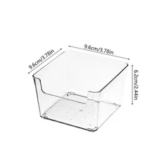 속눈썹 연장 도구에 대 한 1Pc 투명 플라스틱 보관 상자 화장품 메이크업 편지지, 1개, 06 TRANSPARENT-2