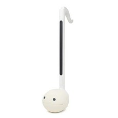 Otamatone Cube Techno 터치 감지 전자 악기 신디사이저 음악 링크 포함 스마트폰(아이폰 및 아이패드 iOS/안드로이드 터미널)과 연결 블랙, 테크노 화이트