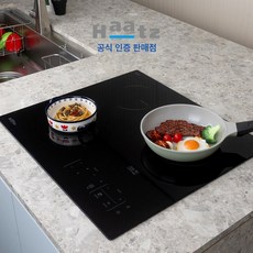 [전국설치] 하츠 하이라이트 빌트인 3구 전기레인지 블랙 (타공 560x480), EC-365CTS
