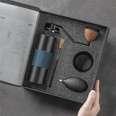 河野流佐賀磨豆機禮盒組 雙軸承鋼刀磨豆機(送獨家巴拿馬冠軍莊園淺培豆), 1個, 黑色, 20g