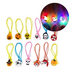 할로윈 반짝반짝 라이트 목걸이 12개(혼합) 학원 선물 say+07395zm