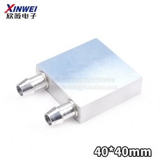 熱銷爆款 散熱片水冷頭40*40水冷板 吸熱液冷CPU半導體製冷片散熱器 模具水冷紫銅 模具散熱片 半導體製冷片, 40*40mm（兩面拋光）, 1個