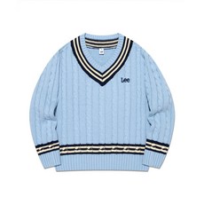[백화점 정품] Lee 키즈 크리켓 레귤러핏 풀오버 블루 LK2501KT02BL