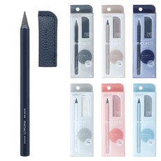 금속연필 메타실 포켓 무한연필, 블랙, 1개