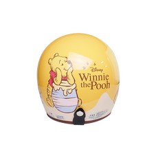 L2來來EVO 309 310M迪士尼授權小熊維尼安全帽 正版卡通圖案 輕量透氣 多尺寸安全帽, 黃