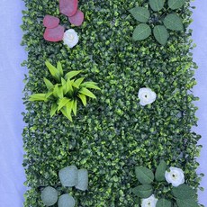 Sunday 綠色新款仿真植物綠葉波斯牆面裝飾綠植，室內商場酒店陽臺背景造景, 40*60最新款米蘭配飾組合12