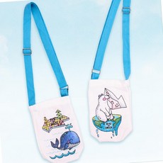 어린이 컬러링 텀블러백 텀블러가방 만들기 에코백 색칠하기 방과후만들기, 고래