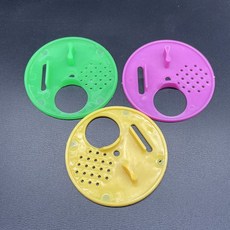 50PCS 양봉 회전 하이브 입구 디스크 Nuc 상자에 부착 Queen Excluder Woker Bees Exit Enter Ventilator F, 02 YELLOW