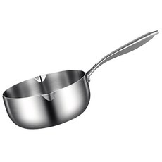 CookNest 통5중 미니형 스텐 316 멀티팬 편수 냄비, 1개, 은색, 18cm