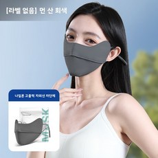 나일론 눈가 보호 자외선 차단 마스크 여름용 남녀 공용 그라데이션 통기성 자외선 차단 아이스 실크 야외 라이딩 마스크, 모든 야드, [무표시] 나일론 다크 그레이