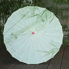 復古綢布傘 長柄防曬裝飾傘