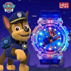 汪汪隊兒童手錶玩具男孩幼兒園3歲6歲小朋友卡通發光小學生電子錶