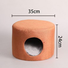 實木貓窩板凳子四季通用貓屋冬季保暖小幼貓狗半封閉式寵物防寒 副廠商品 爆品, 白色, 1個