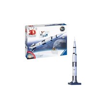 Ravensburger 3D 퍼즐 아폴로 11호 새턴 V 로켓 440피스 완성 사이즈: 98.1cm 8세 이상 생일/크리스마스 선물