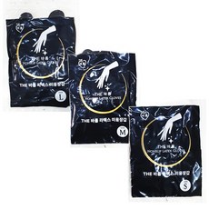 THE 바름 라텍스 블랙 미용장갑 10장 염색장갑, 바름블랙(중)