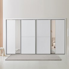 보루네오 메카 슬라이딩 붙박이장 30cm, 오크화이트 30cm