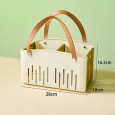 可收納置物籃 附提把 藍色, 綠色手提藍