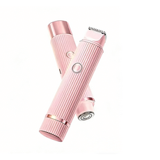 隨身修容刀 乾濕兩用 溫柔呵護 Type-C 充電 兩用刀頭 櫻桃粉, 嫩粉IPX7級防水, 可推/可修+雙頭二合一可推