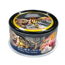 極鮮黑金貓罐 80g 漁豐膳食鮮湯機能, 1個, 頂燒罐-雞肉鮪魚吻仔魚,超取限一箱(過重運費另計)