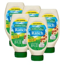 히든벨리 오리지널 랜치 샐러드 드레싱 앤 토핑 Hidden Valley Original Ranch, 591ml, 5개