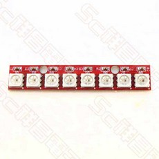祥昌電子 WS2812B 燈條模組 8位直條 RGB LED燈條 5050 全彩, 1個