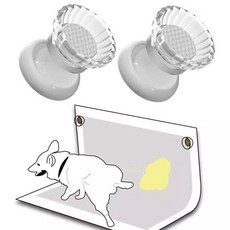 올원픽 배변패드판 배변판 반려견 실리콘 강아지, 1개, 화이트 패드 고정기 [2개 세트]