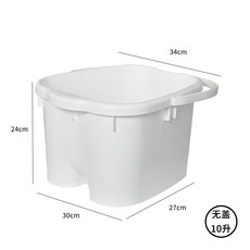 泡腳桶 足浴盆 洗腳桶 洗腳盆 泡腳盆 泡腳桶過小腿高深加厚洗腳桶家用塑料過膝泡腳盆足浴保溫洗腳盆, 小號-無蓋【24CM高】帶按摩輪, 1個