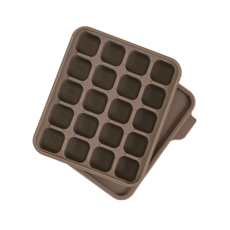 홍스파파 플래티넘 실리콘 이유식 큐브 이유식 준비물 얼음틀 아이스몰드 아이스 트레이 실리콘 몰드 마늘틀, 1개, 밀크초코, 360ml