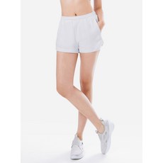 배럴 여성 에센셜 2부 레깅스 쇼츠 화이트 B5SWWLP002WHT